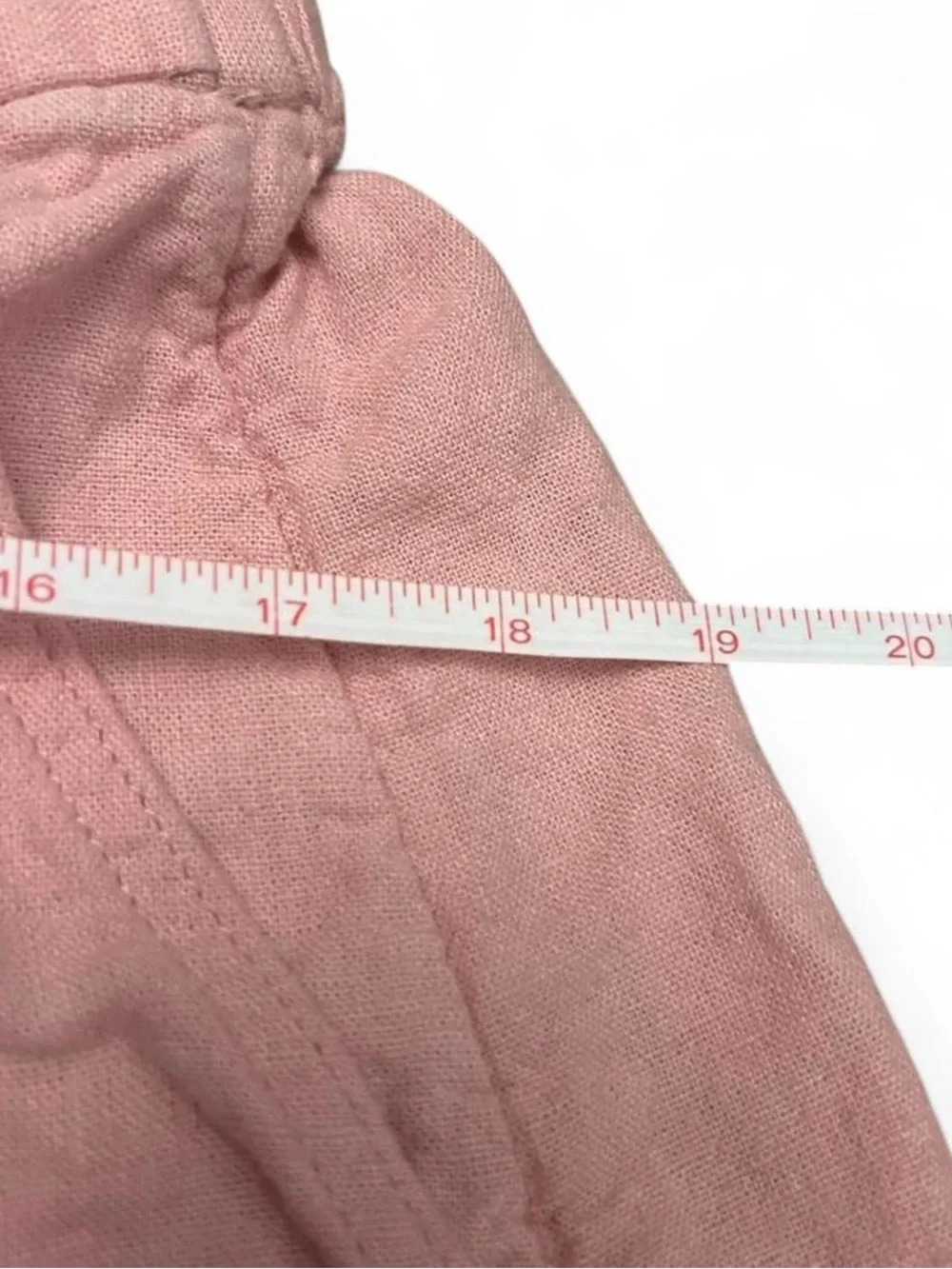 Banana Republic Pink Linen-Blend Women’s High-Waisted Bermuda Shorts Size L